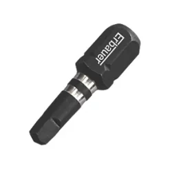 Erbauer 1/4" Hex Shank SQ1 Impact Screwdriver Bits 3 Pack