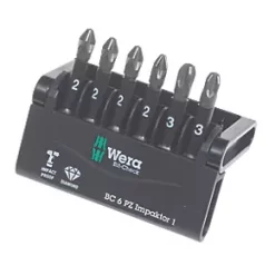 Wera Impaktor 1/4" Hex Shank PZ TriTorsion Bit Set