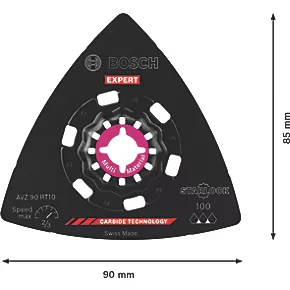 Bosch Expert AVZ 90 RT10 100 Carbide RIFF-Grit Hardwood & Softwood Sanding Plate 90mm 8 Bosch Expert AVZ 90 RT10 100 Carbide RIFF-Grit Hardwood & Softwood Sanding Plate 90mm - Image 6