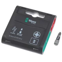 Wera BiTorsion 1/4" Hex Shank PZ2 Extra-Tough Bits 20 Pack