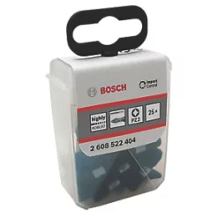 Bosch 1/4" Hex Shank PZ2 Screwdriver Bits 25 Pack