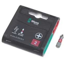 Wera BiTorsion 1/4" Hex Shank PH2 Extra-Tough Bits 20 Pack