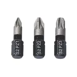 Erbauer 1/4" Hex Shank Mixed Diamond Impact Screwdriver Bits