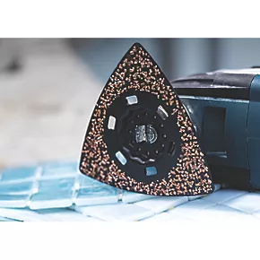 Bosch Expert MAVZ 116 RT2 20 Carbide RIFF-Grit Hardwood, Mortar, Glue, Fibre Plastics, GFK & CFK Sanding Plate 116mm 5 Bosch Expert MAVZ 116 RT2 20 Carbide RIFF-Grit Hardwood, Mortar, Glue, Fibre Plastics, GFK & CFK Sanding Plate 116mm - Image 3