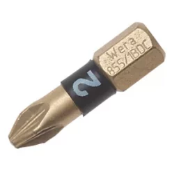 Wera BiTorsion 1/4" Hex Shank PZ2 Diamond-Coated Bits 5 Pack