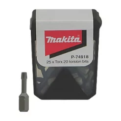 Makita 1/4" Hex Shank TX20 Torsion Screwdriver Bit Box 25 Pack