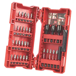 Milwaukee Shockwave Impact Duty 1/4" Straight Shank Mixed Screwdriver Bit Set 3 Milwaukee Shockwave Impact Duty 1/4" Straight Shank Mixed Screwdriver Bit Set
