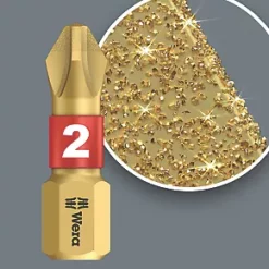 Wera Bit-Check 1/4" Hex Shank Mixed BiTorsion Diamond-Coated Screwdriver Bit Set -Screwdriver Bits Sales Store 991FP A4